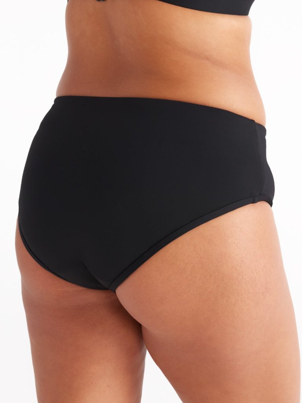 Knix Leakproof Full Coverage Bikini Swim Bottom Size Large Black | NWOT w/Liner